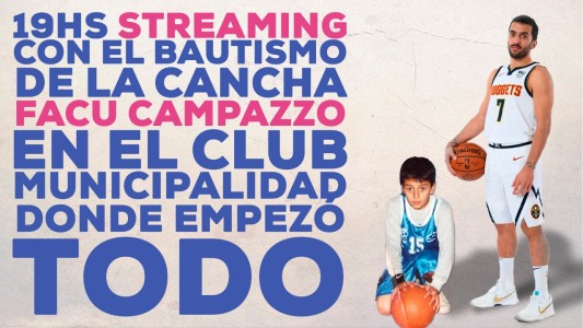 Bautizan "Facu Campazzo" a la cancha donde empezó todo