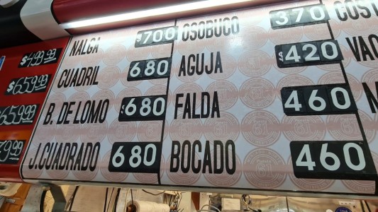 Otra vez aumentó el precio de la carne