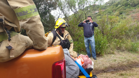 VIDEO: así trasladaban a las personas que cayeron de la aerosilla, primeras imágenes y testimonios