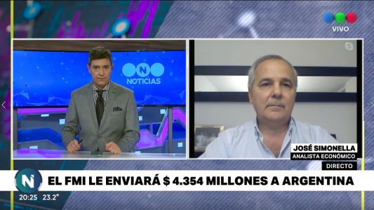 Simonella y el análisis sobre los $4.354 millones que el FMI enviará a la Argentina