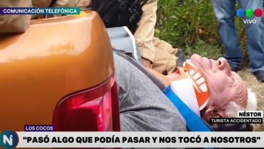 VIDEO - Habló el turista que cayó en la aerosilla de Los Cocos: "Por suerte no ocurrió a mayor altura"