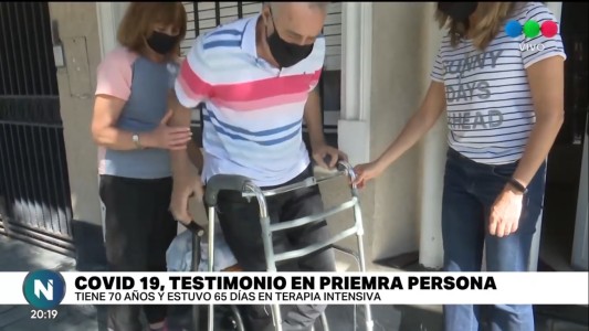 Por el Covid, perdió noción de tiempo y espacio durante 37 días: “No me acuerdo ni quien me tocó”