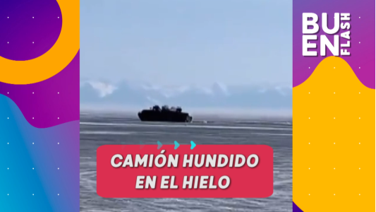 #BuenFlash: un camión se hunde en el hielo, Córdoba empieza a vacunar a mayores de 60 años y otras noticias importantes del día