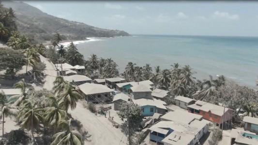 La devastación después de la erupción del volcán La Soufriere