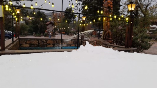 VIDEO Y FOTOS: nieve y lluvia en las postales del día más frío de 2021