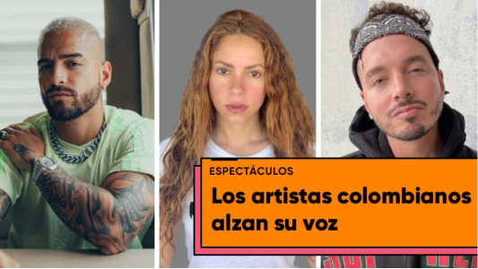 Los mensajes de Shakira, Maluma y J Balvin en contra de la violencia en Colombia