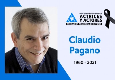 A los 61 años murió el actor Claudio Pagano