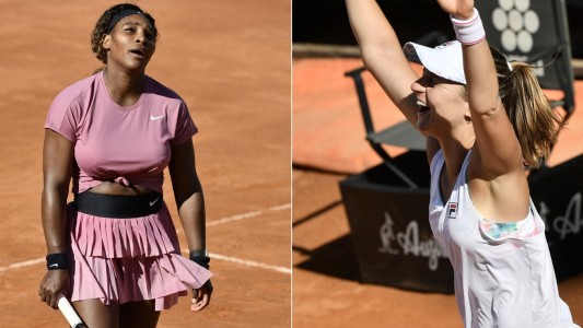 Golpe de Podoroska en el Master de Roma: derrotó a Serena Williams