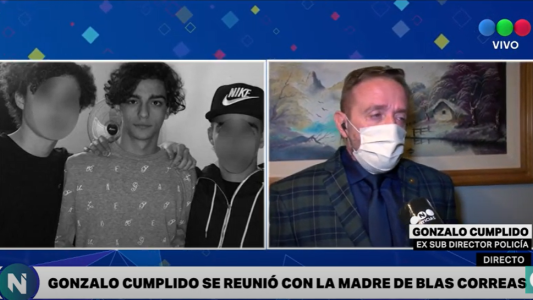 El comisario Cumplido se reunió con la mamá de Blas Correas y denunció complot político-policial