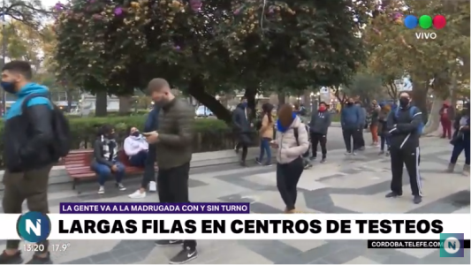 Siguen las filas en los puestos de testeo