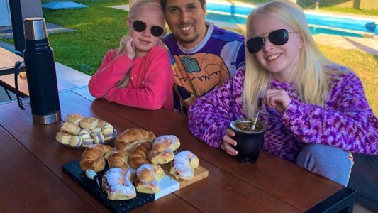 Martín Pampiglione celebró el alta de Covid en familia