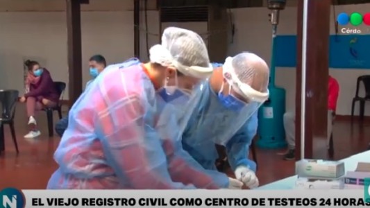 Testeos las 24 horas en el ex Registro Civil