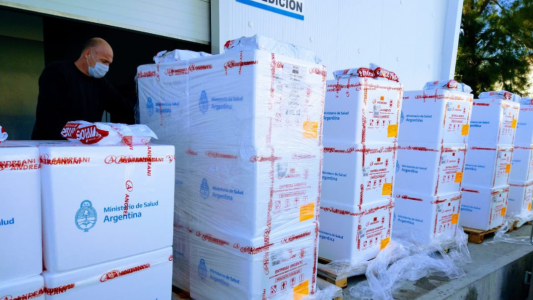 Casi 40 mil dosis de Sputnik V llegaron hoy a Córdoba