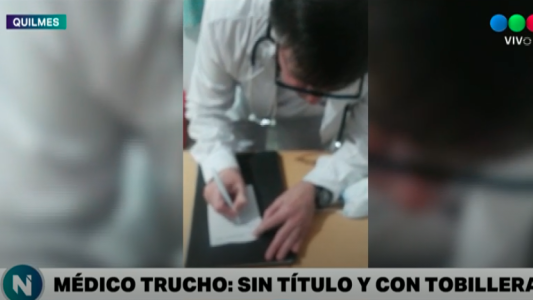 El médico trucho que atendía sin título y con tobillera electrónica