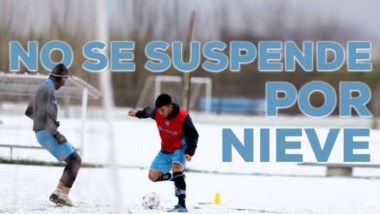 Belgrano entrenó con nieve en Villa Esquiú