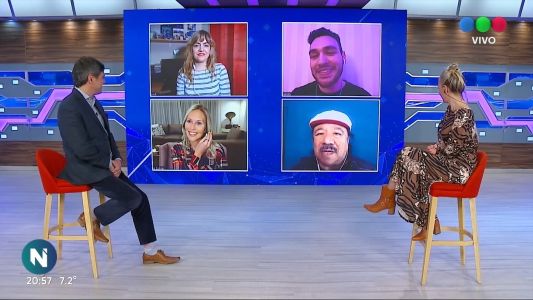 Juntada de viernes con Belén Bianchi, Florecia Ripoll, Aki Acevedo y "Negro" Videla