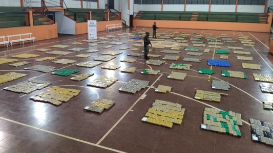 Hallaron más de 3 toneladas de marihuana escondida entre la vegetación en Puerto Esperanza