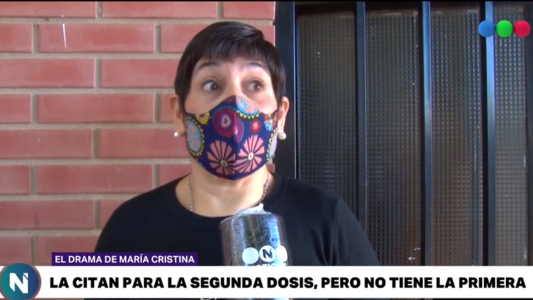 Insólito: La citan para la segunda dosis, pero no tiene la primera