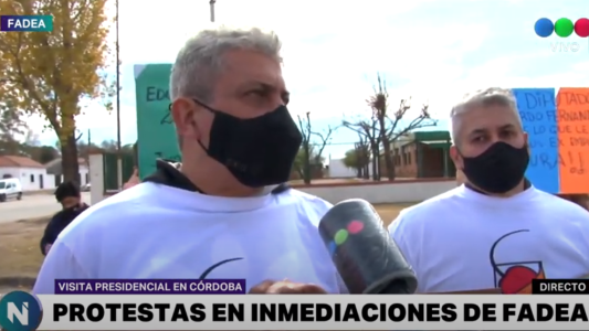 Autoconvocados protestaron tras la llegada de Alberto Fernández