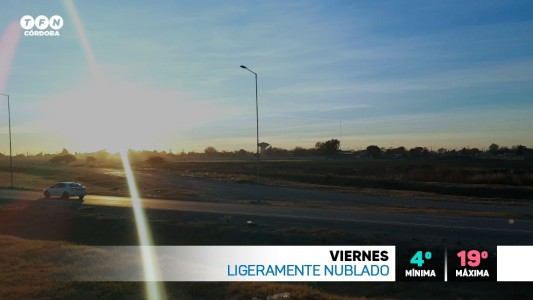 Viernes con tiempo bueno y máxima de 19°