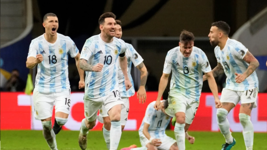 El emocionante festejo de la Selección Argentina al clasificar para la final de la Copa América
