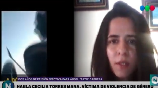 Habla la ex pareja de Cabrera: “Quede conforme con la sentencia”.