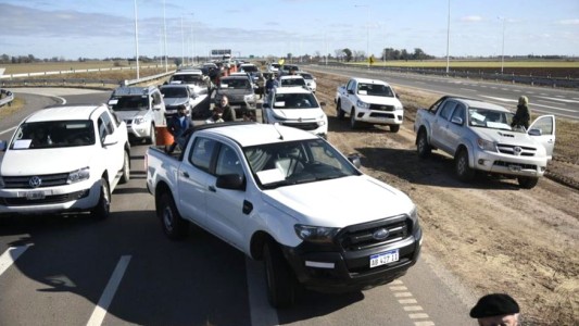 El campo protesta contra el gobierno