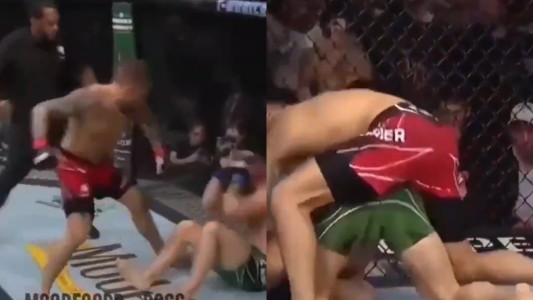 El momento exacto en que McGregor se quebró una pierna en pleno combate y tuvo que terminar la pelea