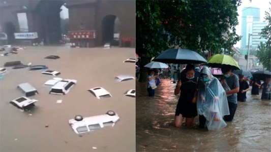 Al menos 12 muertos y más de 100.000 evacuados por torrenciales lluvias en el centro de China