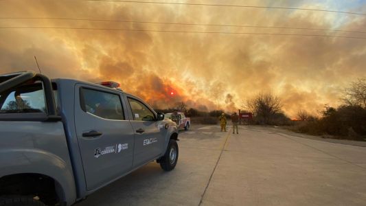 Video: Feroz incendio en Malagueño