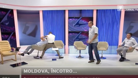 Video: un debate político terminó a las piñas en un programa de TV en vivo