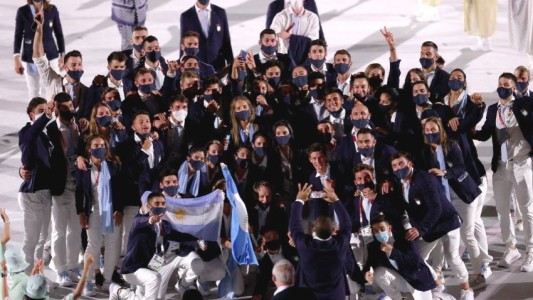 Argentina le puso ritmo y color a su desfile en la ceremonia inaugural de Tokio 2020