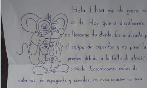 Ratón Pérez: la polémica carta que genera controversias en las redes