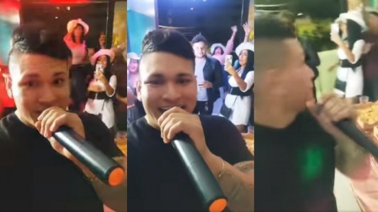 Video: el momento en que una mujer cayó desde un segundo piso mientras bailaba en una fiesta