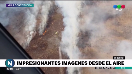 Los incendios en las islas frente a Rosario no se detienen: intenso trabajo para contener las llamas
