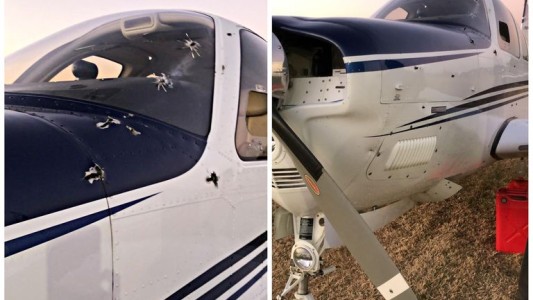 Balearon con ametralladoras a un empresario cuando aterrizaba con su avioneta