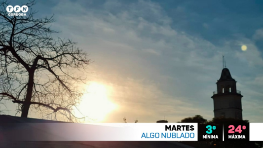 Frío y seco, ascenso de temperatura, máxima de 24°