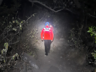 Fue rescatado a salvo el joven que estaba extraviado en el cerro Uritorco