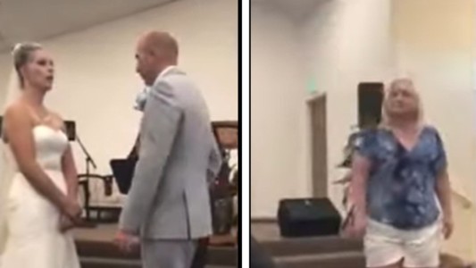 Video: el momento en que una mujer intenta arruinar el casamiento de su hijo por problemas con la novia