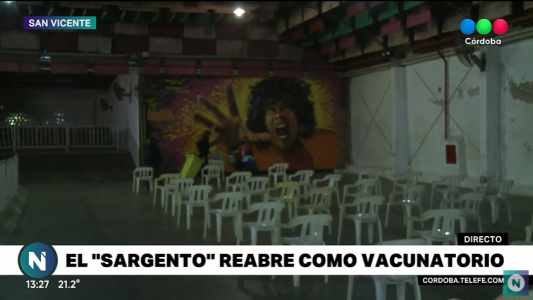 El templo sagrado del cuarteto reabre sus puertas como vacunatorio