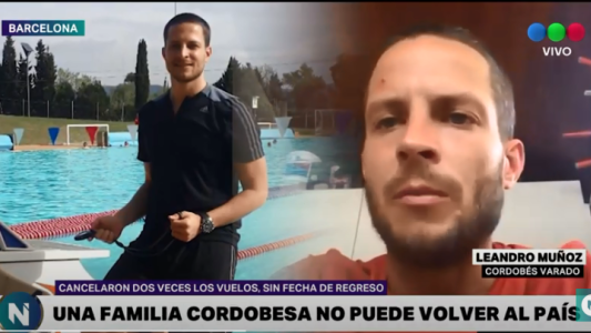 Un cordobés varado en Barcelona pide poder volver a la Argentina