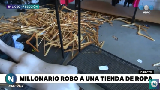 Robo millonario a Boutique