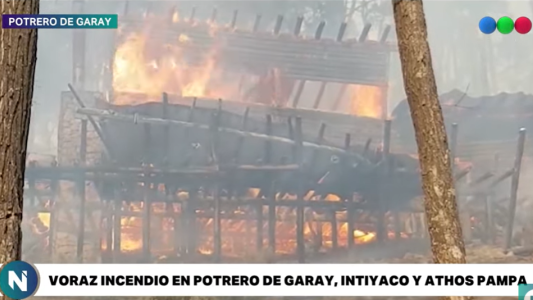 La crónica de un día en llamas en Potrero de Garay. El fuego destruyó más de 80 casas