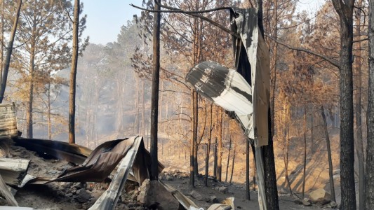 Desde el aire: así quedó Potrerillos tras el paso del fuego