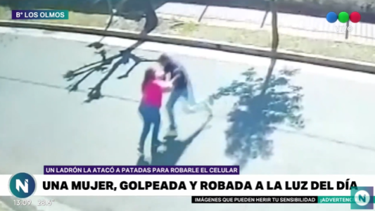 B°‌ ‌Los‌ ‌Olmos:‌ ‌La‌ ‌atacó‌ ‌a‌ ‌patadas‌ ‌para‌ ‌robarle‌ ‌un‌ ‌ celular‌ ‌