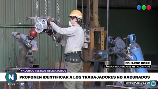 Metalúrgicos proponen identificar con cascos de color a no vacunados