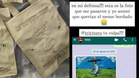 El insólito error de una emprendedora al bordar bolsas sobre "La Novicia Rebelde"