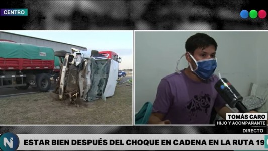 Volver a nacer: el dramático testimonio de un sobreviviente del múltiple accidente de la ruta 19