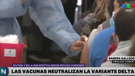 Delta: estudio cordobés sobre efectividad de las vacunas
