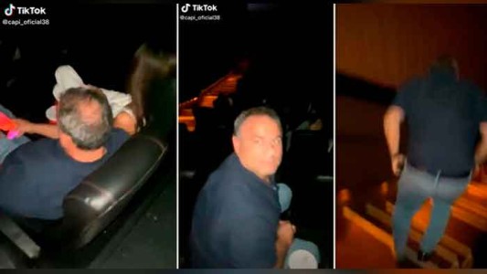 El video del momento en que una mujer descubre a su esposo con una amante y él huye desesperadamente